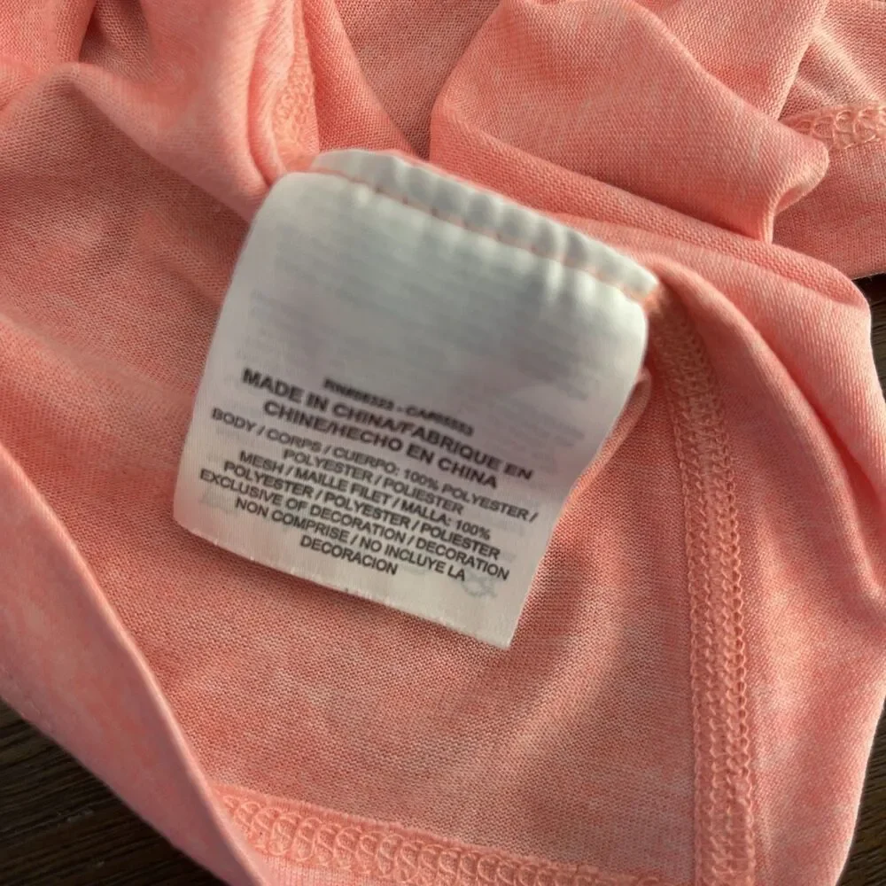 Nike Dri Fit Tank Top Marbled Salmon Color Size Small